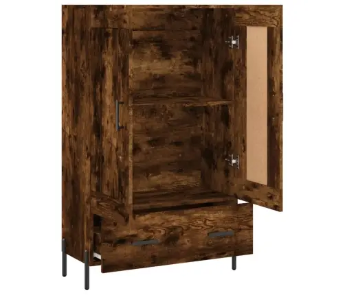 Komoda, Dūminio Ąžuolo Spalvos, 69,5X31X115cm Apdirbta Mediena