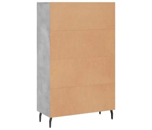 Augstais Skapītis, Pelēks, 69,5X31X115 Cm, Inženierijas Koks Vidaxl