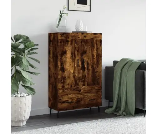 Augstais Skapītis, Ozolkoka, 69,5X31X115 Cm, Inženierijas Koks Vidaxl