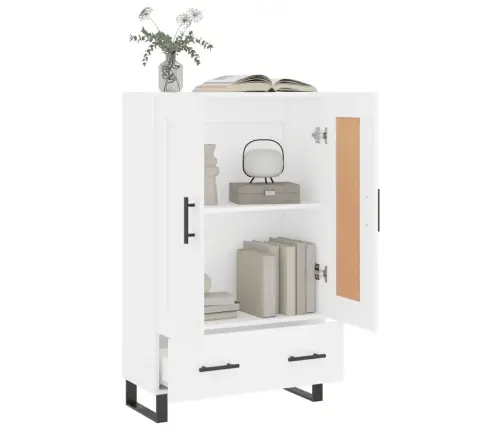 Komoda, Baltos Spalvos, 69,5X31X115cm Apdirbta Mediena