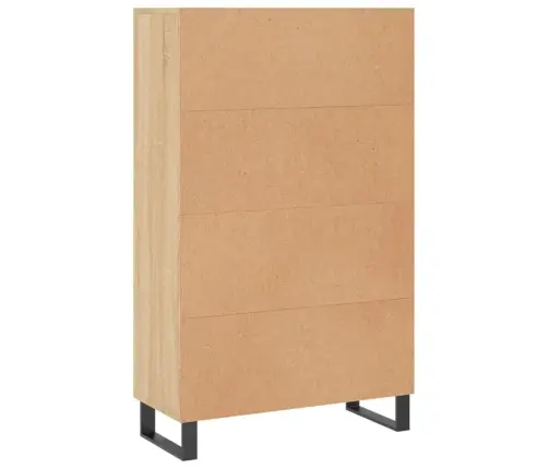 Augstais Skapītis, Koka Krāsa, 69,5X31X115Cm, Inženierijas Koks Vidaxl