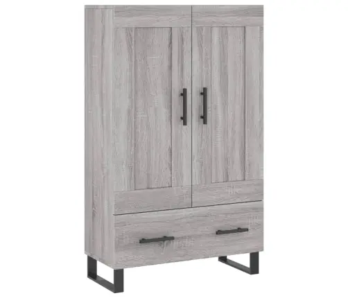 Augstais Skapītis, Pelēks, 69,5X31X115 Cm, Inženierijas Koks Vidaxl