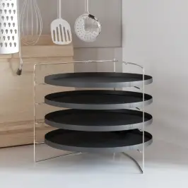 Picas Pannas, 4 Gab., Ar Statīvu, Ø 28 Cm, Tērauds Vidaxl