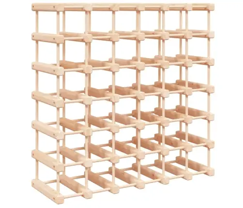 Vīna Pudeļu Plaukts 42 Pudelēm, 68,5X23X68,5 Cm, Priedes Koks Vidaxl