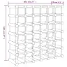 Vīna Pudeļu Plaukts 42 Pudelēm, 68,5X23X68,5 Cm, Priedes Koks Vidaxl
