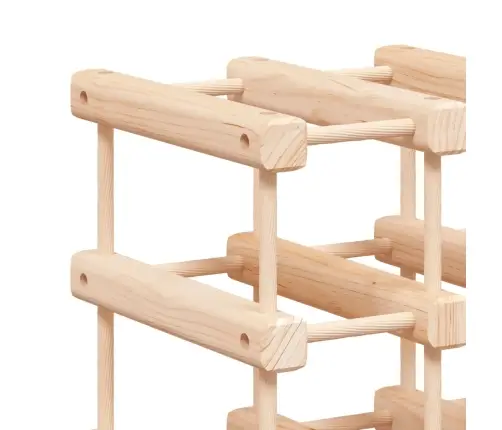 Vīna Pudeļu Plaukts 120 Pudelēm, 112,5X23X123,5 Cm, Priede Vidaxl