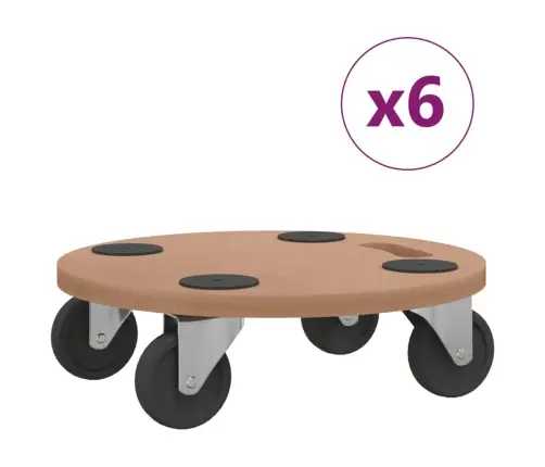 Ratastega Alused 6 Tk, Ümmargune, Tehispuit