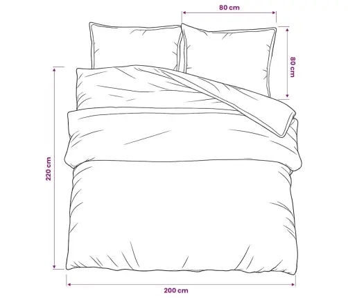 Gultasveļas Komplekts, Balts Un Brūns, 200X220 Cm, Kokvilna Vidaxl