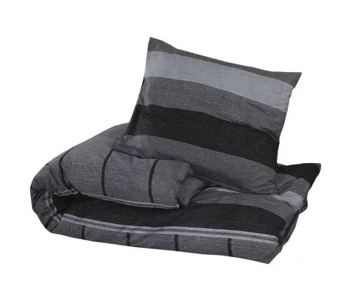 Patalynės Komplektas, Tamsiai Pilkas, 220X240cm Medvilnė