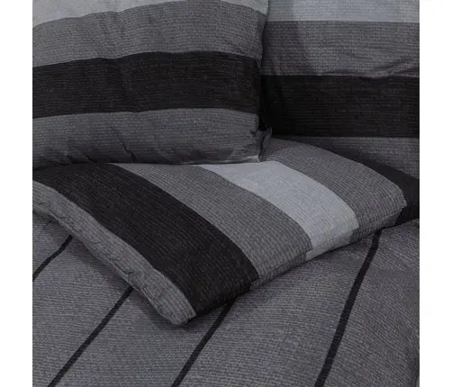 Patalynės Komplektas, Tamsiai Pilkas, 220X240cm Medvilnė