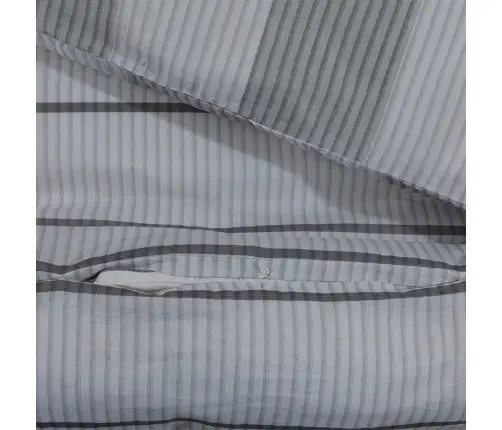 Gultasveļas Komplekts, Pelēks, 140X200 Cm, Kokvilna Vidaxl