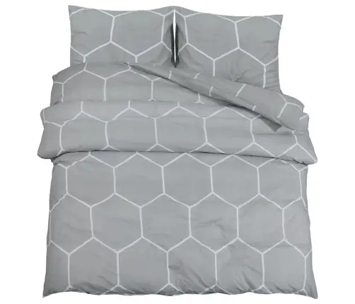Patalynės Komplektas, Pilkas, 240X220cm Medvilnė