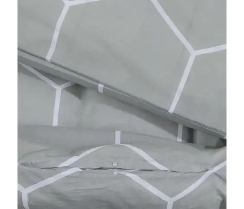 Voodipesukomplekt, Hall, 140 X 200 Cm Puuvill