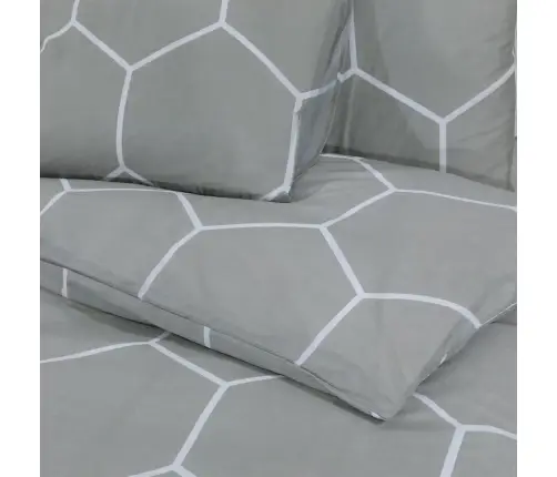 Voodipesukomplekt, Hall, 140 X 200 Cm Puuvill