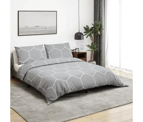 Voodipesukomplekt, Hall, 140 X 200 Cm Puuvill