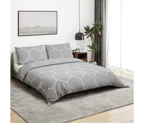 Voodipesukomplekt, Hall, 140 X 200 Cm Puuvill