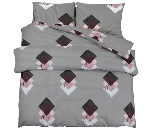 Patalynės Komplektas, Pilkos Spalvos, 140X200cm Medvilnė