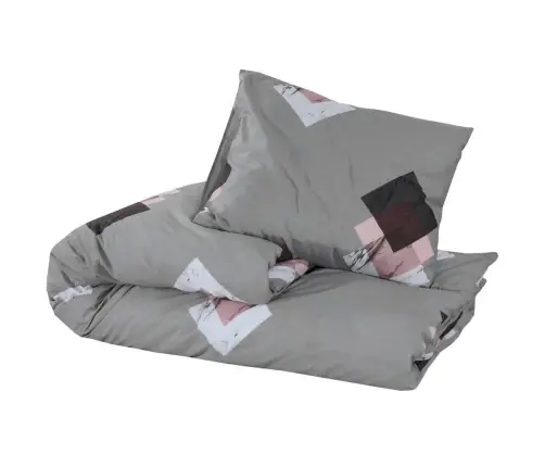 Patalynės Komplektas, Pilkos Spalvos, 140X200cm Medvilnė