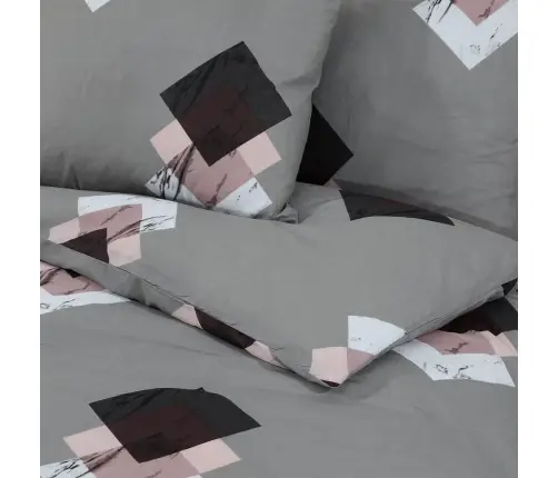 Gultasveļas Komplekts, Pelēks, 240X220 Cm, Kokvilna Vidaxl