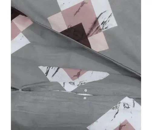 Gultasveļas Komplekts, Pelēks, 260X240 Cm, Kokvilna Vidaxl