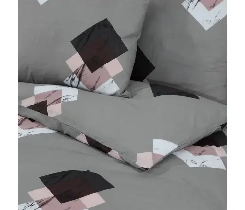 Gultasveļas Komplekts, Pelēks, 260X240 Cm, Kokvilna Vidaxl