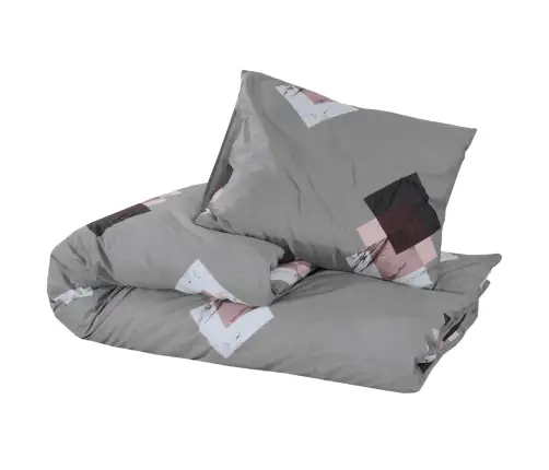 Gultasveļas Komplekts, Pelēks, 135X200 Cm, Kokvilna Vidaxl Gultasveļas Komplekts, Pelēks, 135X200 Cm, Kokvilna Vidaxl