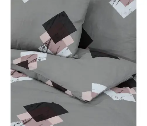 Patalynės Komplektas, Pilkos Spalvos, 225X220cm Medvilnė