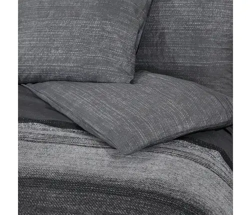 Gultasveļas Komplekts, Tumši Pelēks, 220X240 Cm, Kokvilna Vidaxl