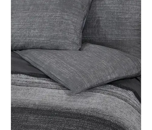 Gultasveļas Komplekts, Tumši Pelēks, 135X200 Cm, Kokvilna Vidaxl
