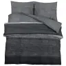 Gultasveļas Komplekts, Tumši Pelēks, 200X200 Cm, Kokvilna Vidaxl