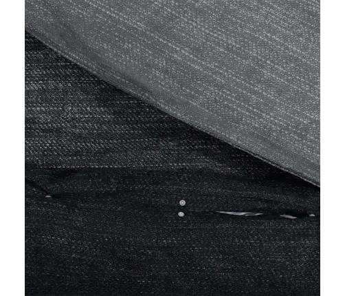 Gultasveļas Komplekts, Tumši Pelēks, 200X200 Cm, Kokvilna Vidaxl