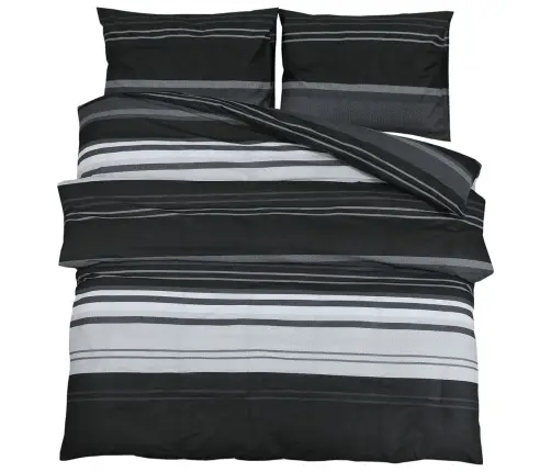 Patalynės Komplektas, Juoda Ir Balta, 200X200cm Medvilnė