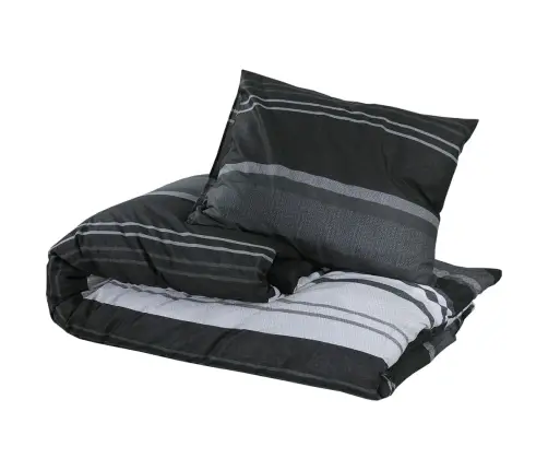 Patalynės Komplektas, Juoda Ir Balta, 220X240cm Medvilnė