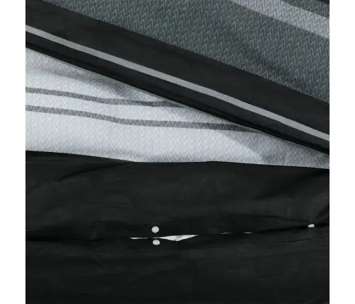 Gultasveļas Komplekts, Melns Un Balts, 140X200 Cm, Kokvilna Vidaxl