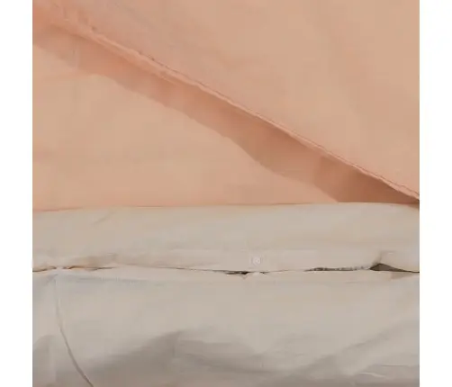 Gultasveļas Komplekts, Rozā, 140X200 Cm, Kokvilna Vidaxl