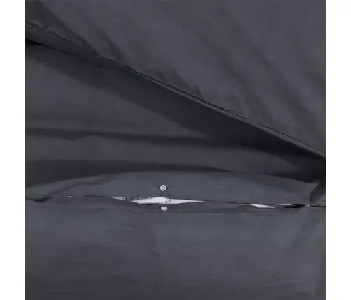 Gultasveļas Komplekts, Melns, 240X220 Cm, Kokvilna Vidaxl