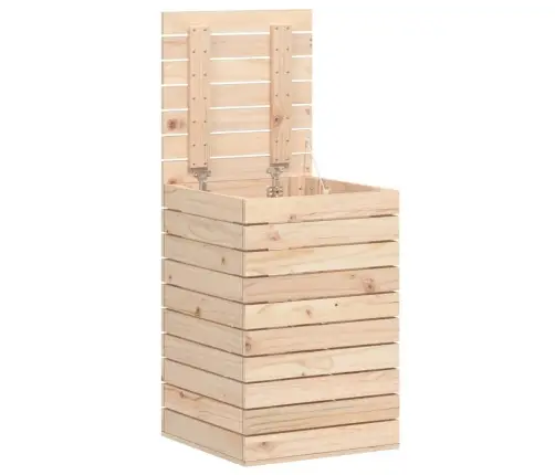 Veļas Grozs, 44X44X66 Cm, Priedes Masīvkoks Vidaxl