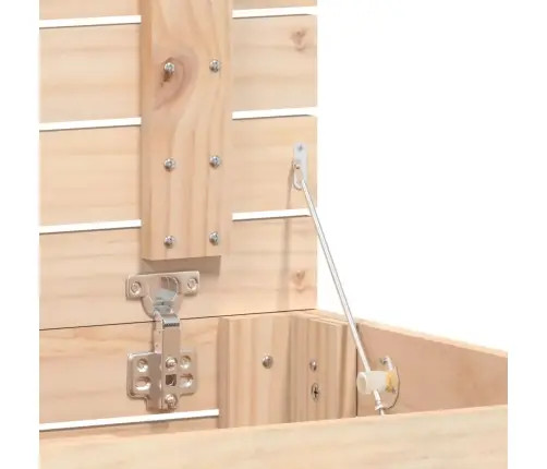 Veļas Grozs, 44X44X66 Cm, Priedes Masīvkoks Vidaxl