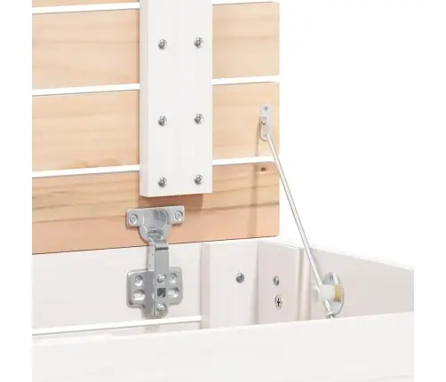 Skalbinių Krepšys, Baltas, 88,5X44X76cm Pušies Masyvas