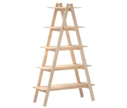 5 Līmeņu Plaukts, A-Forma, 110X40X180,5 Cm, Priedes Masīvkoks Vidaxl