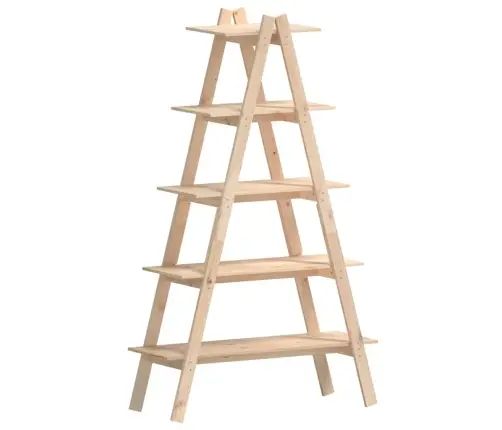 5 Līmeņu Plaukts, A-Forma, 110X40X180,5 Cm, Priedes Masīvkoks Vidaxl