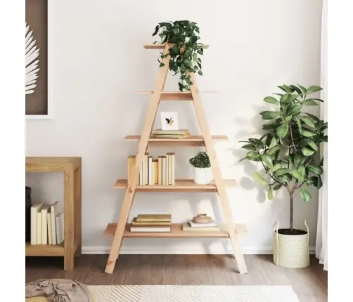 5 Līmeņu Plaukts, A-Forma, 110X40X180,5 Cm, Priedes Masīvkoks Vidaxl