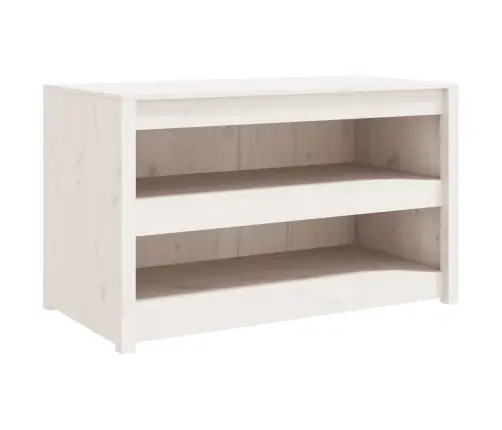 Āra Virtuves Skapītis, Balts, 106X55X64 Cm, Priedes Masīvkoks Vidaxl