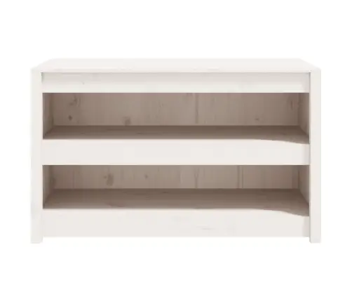 Āra Virtuves Skapītis, Balts, 106X55X64 Cm, Priedes Masīvkoks Vidaxl