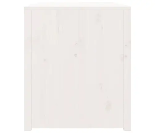 Āra Virtuves Skapītis, Balts, 106X55X64 Cm, Priedes Masīvkoks Vidaxl