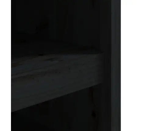 Lauko Virtuvės Spintelė, Juoda, 106X55X64cm Pušies Masyvas