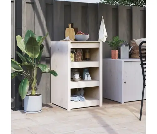 Õue Köögikapp, Valge, 55 X 55 X 92 cm Männipuit