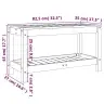 Dārza Sols, 82,5X35X45 Cm, Priedes Masīvkoks Vidaxl