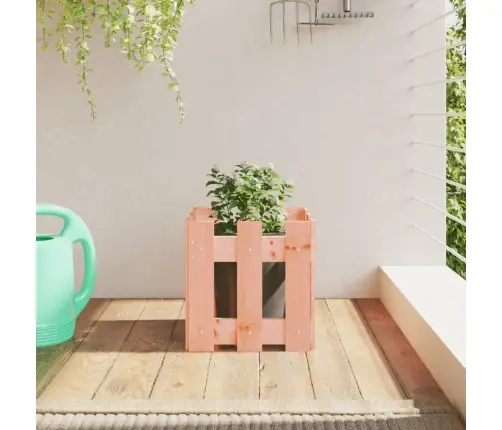 Dārza Puķu Kaste, Žoga Dizains, 30X30X30 Cm, Duglasa Masīvkoks Vidaxl