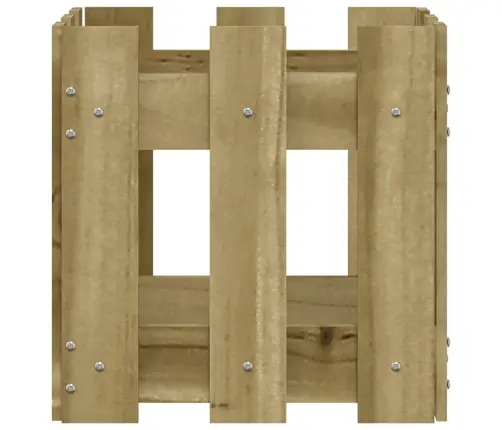 Dārza Puķu Kaste, Žoga Dizains, 30X30X30 Cm, Impregnēta Priede Vidaxl